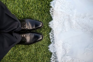 Menyasszony, vőlegény cipők, csipke